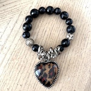 BETSEY JOHNSON BLACK BRACELET